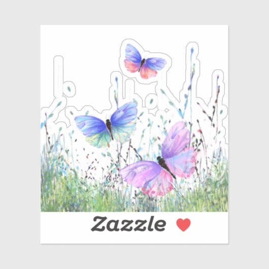 Spring Sticker Butterflies (Feuille)