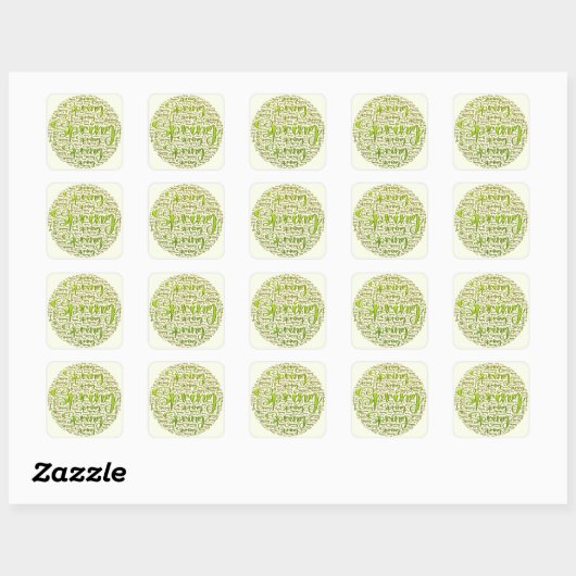 SPRING Stickers (Feuille)