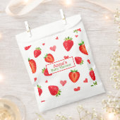 Spring Strawberry Theme Fruit Baby shower Bedankzakje (Geknipt)