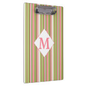 Spring Stripes monogrammed Klembord (Rechts)