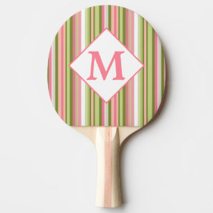 Spring Stripes monogrammed ping pongpeddel Tafeltennisbatje