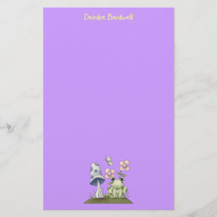 Spring Stuff - Kikker & paddenstoel Briefpapier