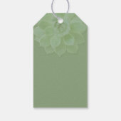 Spring Succulent Wedding Favor Label | Bedankt Lab Cadeaulabel (Achterkant)