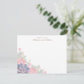Spring Succulents Mariage Merci Cartes (Debout devant)