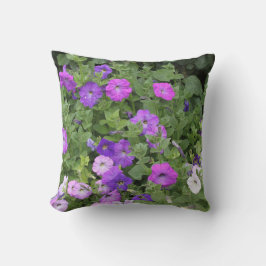 Spring Summer Floral Paars Petunia Flowers Gift Kussen