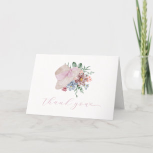 Spring Summer Flower Garden Pet Baby shower Bedankkaart