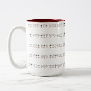 Spring Summer Minimalist Flower Tweekleurige Koffiemok