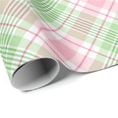 Spring Summer Pink Green Pset Gift Cadeaupapier (Rol Hoek)