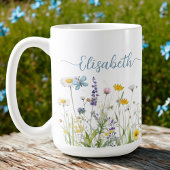 Spring Summer Wildflowers Script naam Mok