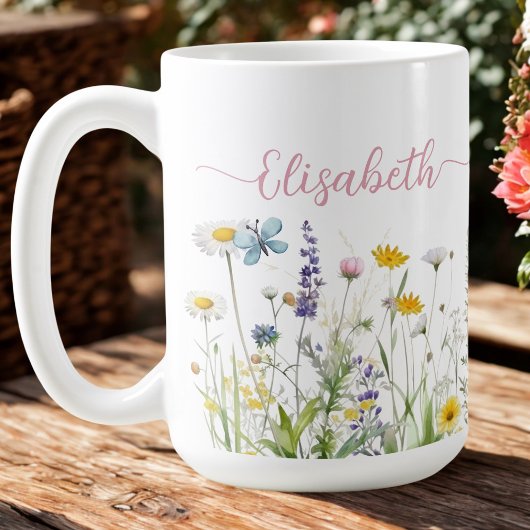 Spring Summer Wildflowers Script naam Mok