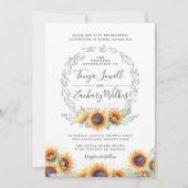 Spring Sunflower Bloom | Weddengeviering Kaart (Voorkant)