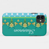 Spring Sunshine Daffodil Border iPhone 5/5s Hoesje (Achterkant (horizontaal))