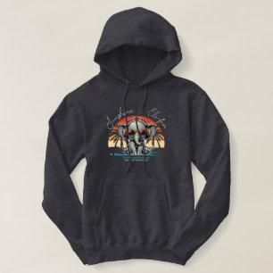 Spring Sunshine en Ele-fun Retro Beach Getaway Hoodie