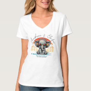 Spring Sunshine en Ele-fun Retro Beach Getaway T-shirt
