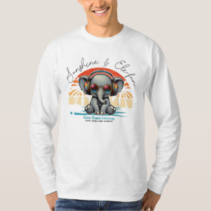 Spring Sunshine en Ele-fun Retro Beach Getaway T-shirt