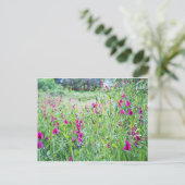 Spring Sweet Peas Briefkaart (Staand voorkant)