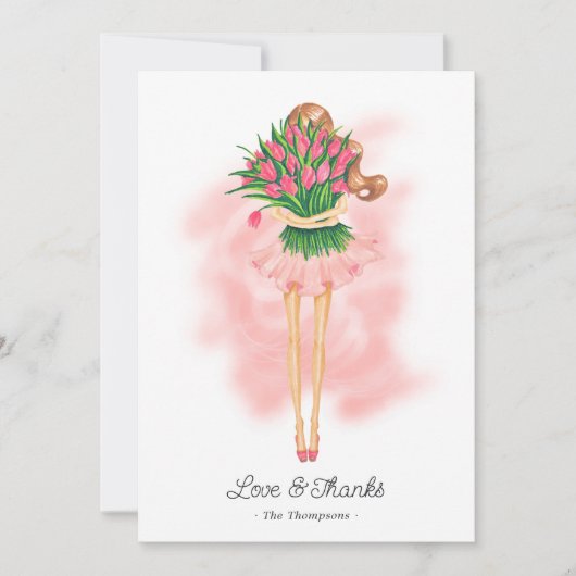 Spring Tea Party Bedankkaart (Voorkant)