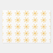 Spring Tea Party Turquoise and Yellow Inpakpapier Vel (Voorkant 3)