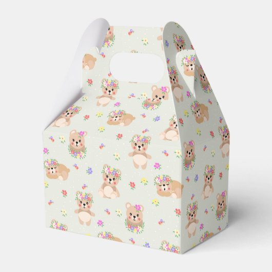 Spring teddy bear bedankdoosjes (Voorkant Zijde)