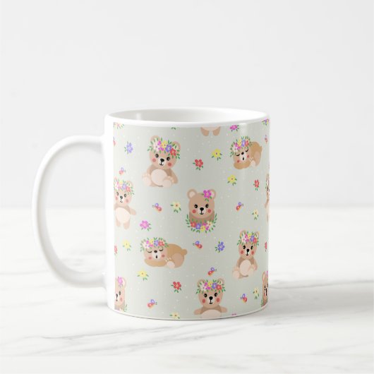 Spring teddy bear koffiemok (Links)