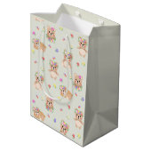 Spring teddy bear medium cadeauzakje (Achterkant Gekanteld)