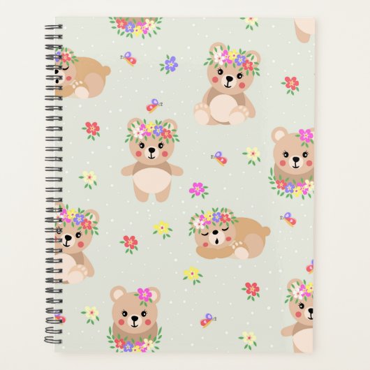 Spring teddy bear planner (Voorkant)