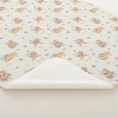 Spring teddy bear sherpa deken (3/4)