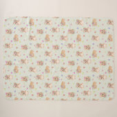 Spring teddy bear sherpa deken (Voorkant (horizontaal))