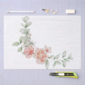Spring Tender Peach Pastel Floral Bouquet Tissuepapier (Craft)