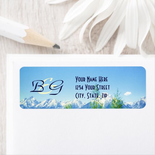 Spring Tetons BRUILOFT Etiket (Insitu)