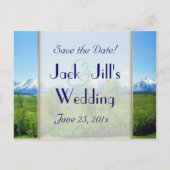 Spring Tetons BRUILOFT Save the date Aankondigingskaart (Voorkant)