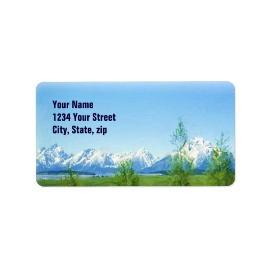 Spring Tetons VISION-label Etiket (Voorkant)
