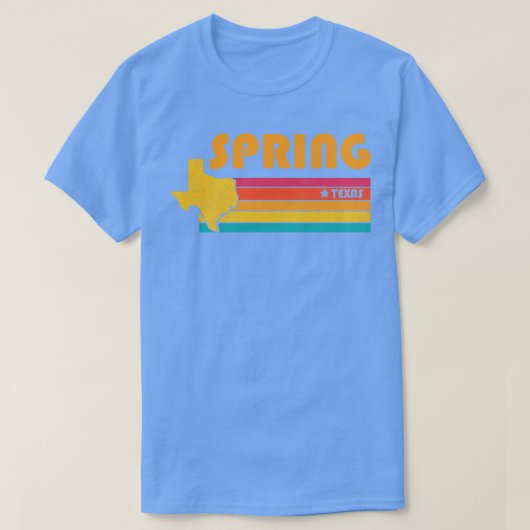 Spring Texas Distress Souvenir T-shirt (Design voorkant)