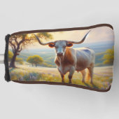 Spring Texas longhorn koe Golfheadcover (Voorkant)