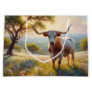 Spring Texas longhorn koe Groot Cadeauzakje