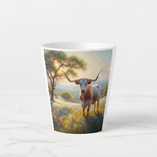 Spring Texas longhorn koe Latte Mok