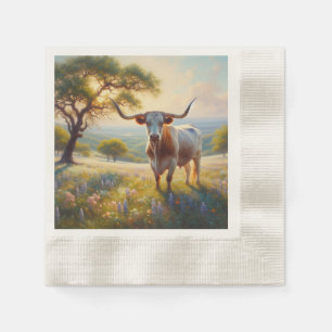 Spring Texas longhorn koe Servet