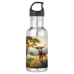 Spring Texas longhorn koe Waterfles
