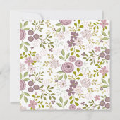 Spring Time Floral Bridal Shower Kaart (Achterkant)