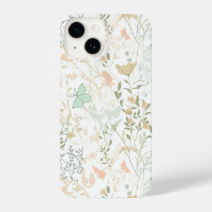 Spring Time Floral Pattern 01 - iPhone Case 14 Hoesje