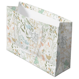 Spring Time Floral Pattern 01 - Large Gift Bag Groot Cadeauzakje