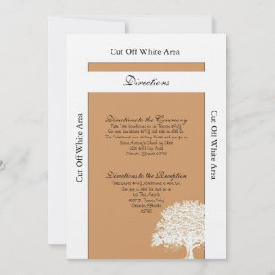 Spring Tree Brown/White Wedding Routebeschrijving Kaart