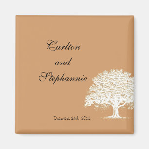 Spring Tree Bruin/Witte Magneet Favor