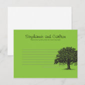 Spring Tree Green/Black Schrijfbaar Advies Kaart (Voorkant / Achterkant)