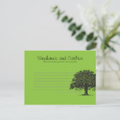 Spring Tree Green/Black Schrijfbaar Advies Kaart (Staand voorkant)