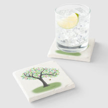 Spring Tree Stone Onderzetter
