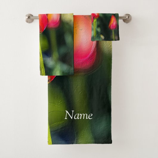 Spring Tulip Badkamer Set Bad Handdoek (Insitu)