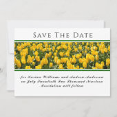 Spring Tulip Bruiloft Flat Save The Date Kaart (Voorkant)