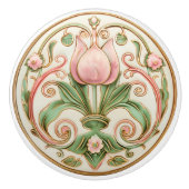 Spring Tulip Elegance Keramische Knob Pull Knop (Voorkant)