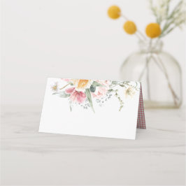 Spring Tulip Floral Place Cards